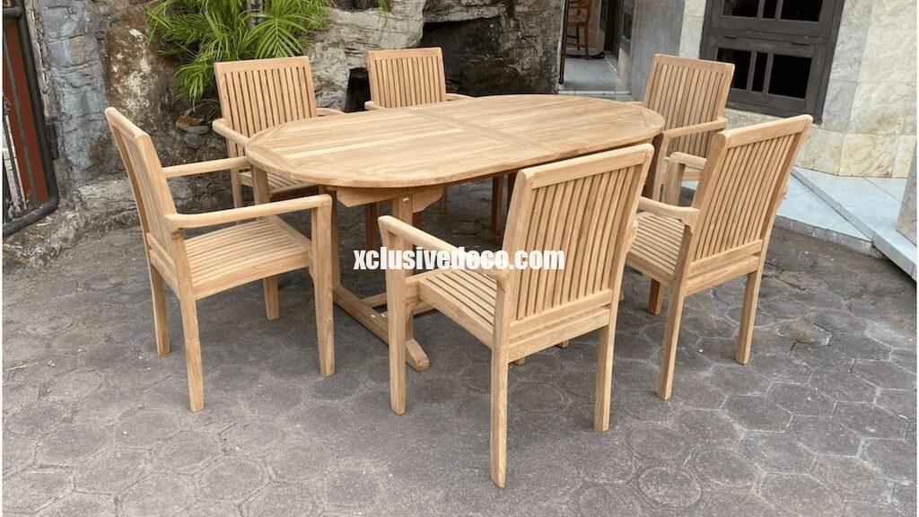 Salon de Jardin en Teck famille